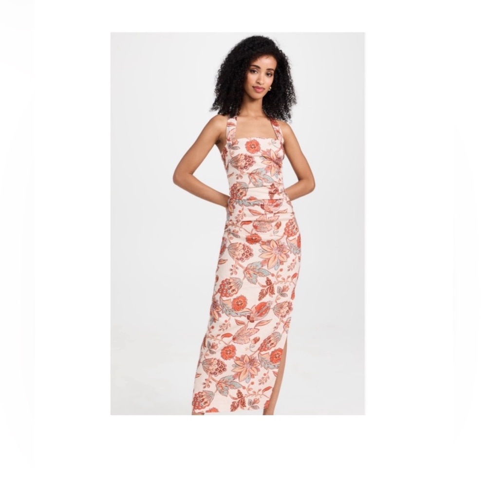 SIR the label Noemi midi halter dress sz 2